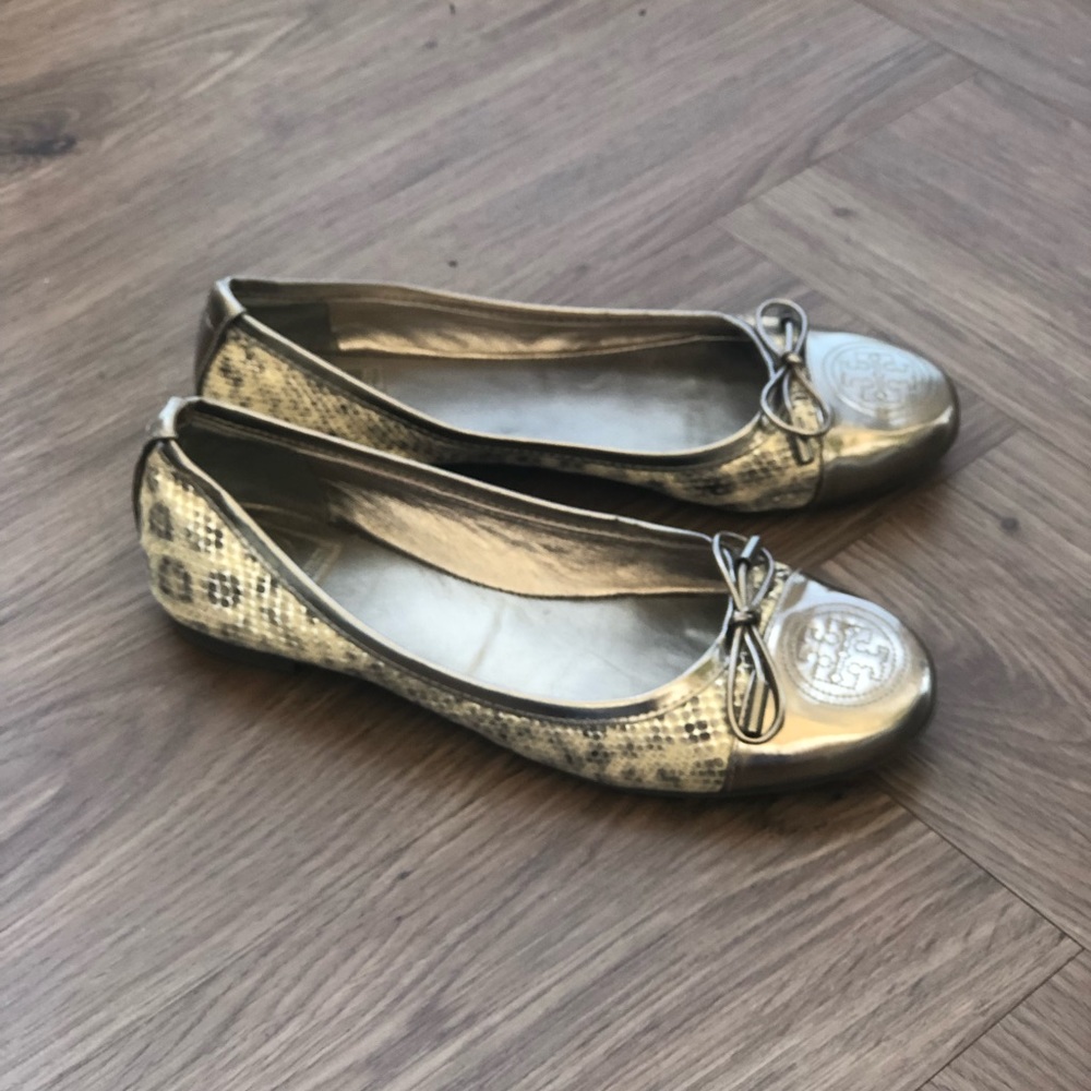 Tory Burch Snakeskin Ballet Flats Size 6.5